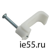 Cкоба крепёжная  9 мм 1/100шт/пакет (квадр) ЭНЕРГ